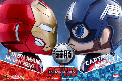 Hottoys 新品——《美国队长3-内战》- 美国队长 & 钢铁侠MK46 COSBABY