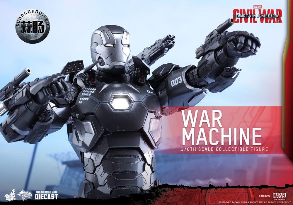 Hottoys 更新：1/6 压铸合金 MMS344D15《美队3》- 战争机器MK3