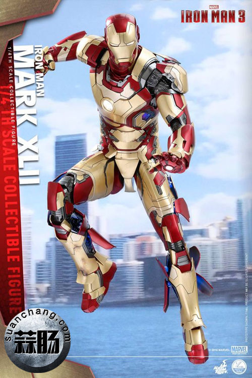 Hottoys 《钢铁侠3》MK42 实物图来袭 烟熏涂装竟是画蛇添足？