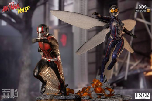 Iron Studios 发布预定蚁人和黄蜂女1：10 雕像