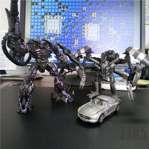 变形金刚Studio Series工作室系列L级震荡波与V级搅拌者细节图公开