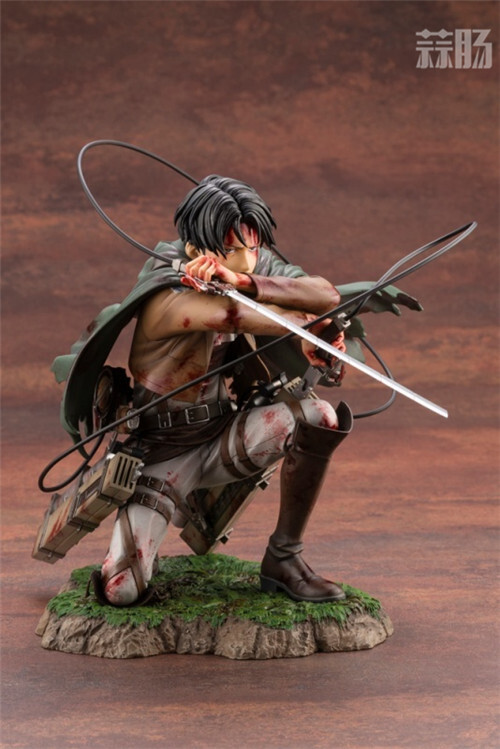 寿屋公布1:7《进击的巨人》里维雕像