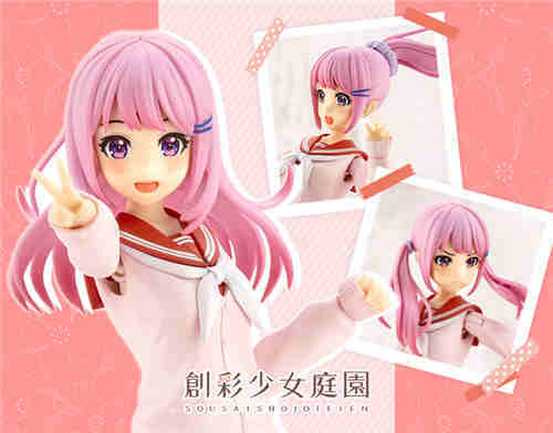 寿屋再版创彩少女庭院 结城圆 桃樱高校·冬装 梦幻草莓色1/10人偶