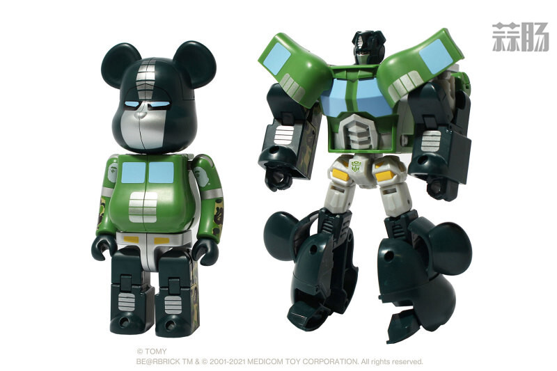 Medicom推出BE@RBRICK X 变形金刚 擎天柱BAPE绿积木熊 可以变形
