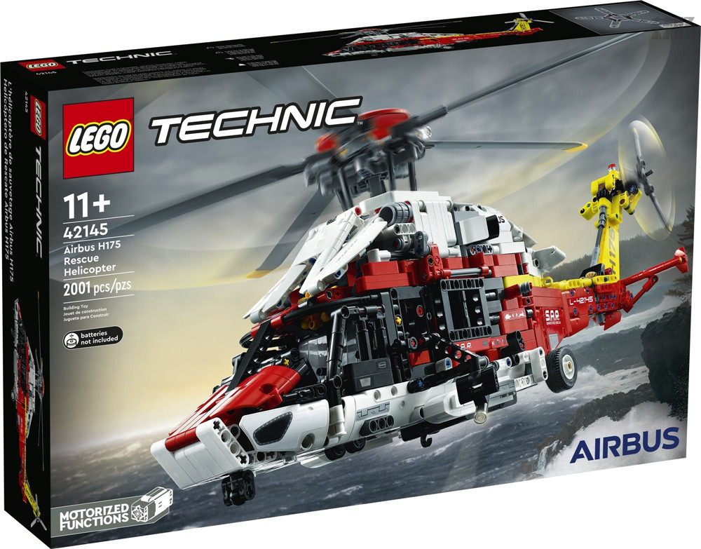 乐高推出科技系列LEGO-42145 H175/AC352救援直升机 积木套件