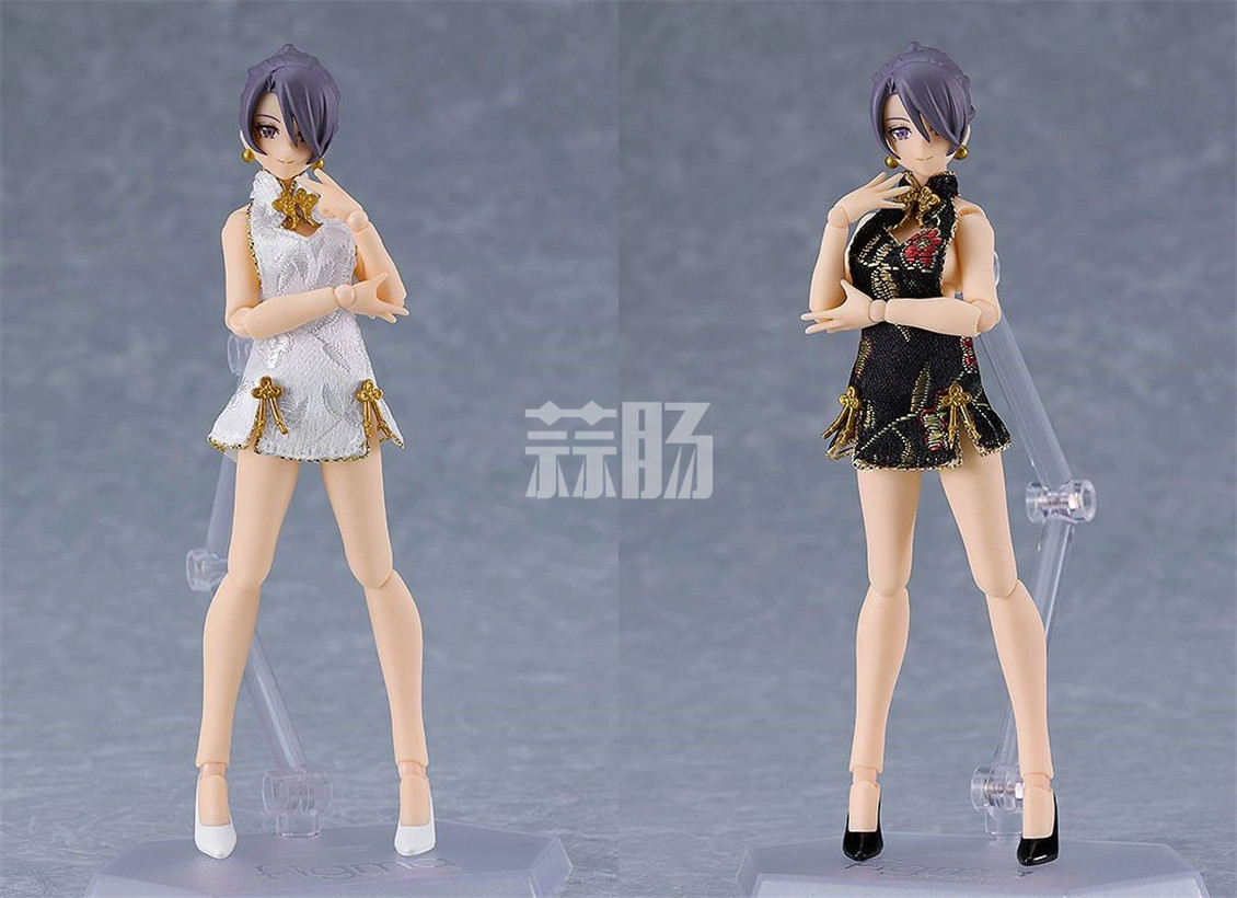 MaxFactory推出figma-569女性身体“Mika”with 迷你旗袍装 可动人偶