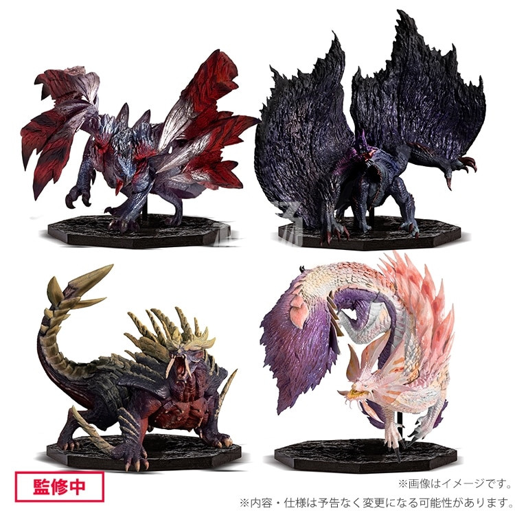卡普空推出CFB CUBE《怪物猎人》黑蚀龙&天彗龙&怨虎龙&泡狐龙 模型