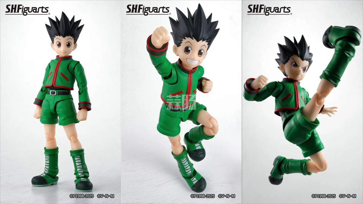 万代推出SHF《全职猎人》小杰 可动人偶