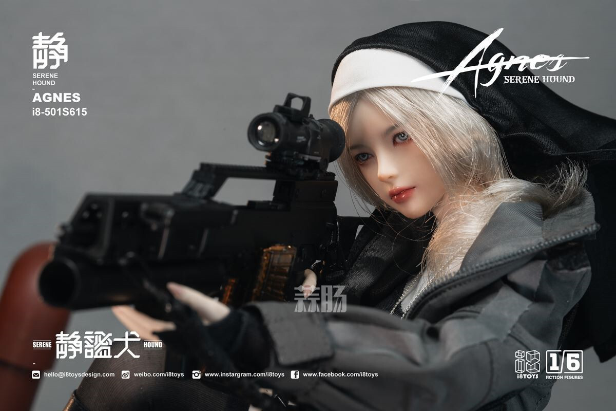 i8TOYS推出i8-501S615静谧犬 "阿格尼丝" 1/6可动人偶