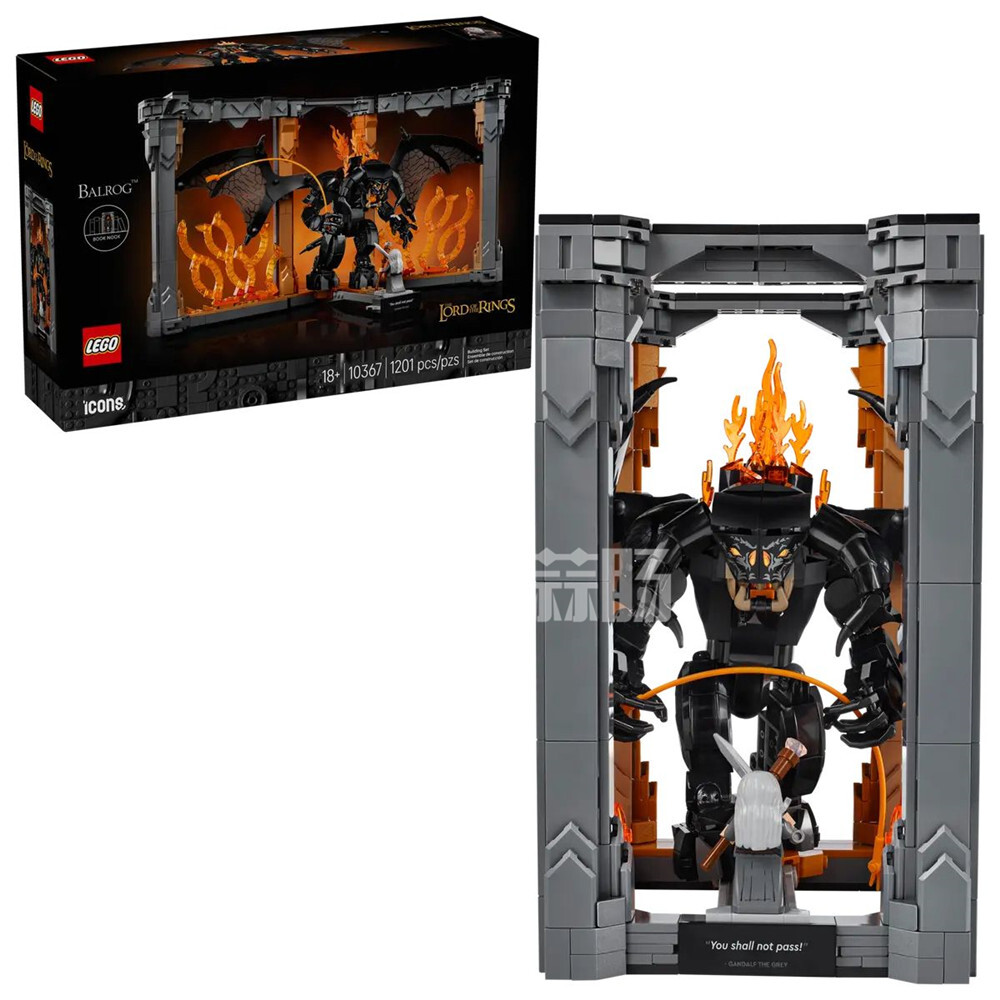 乐高推出LEGO-10367 Icons 指环王：炎魔书架装饰 积木套装