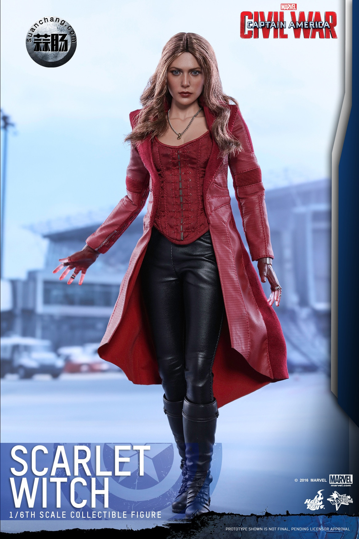 hottoys新品美国队长3内战scarletwitch绯红女巫30