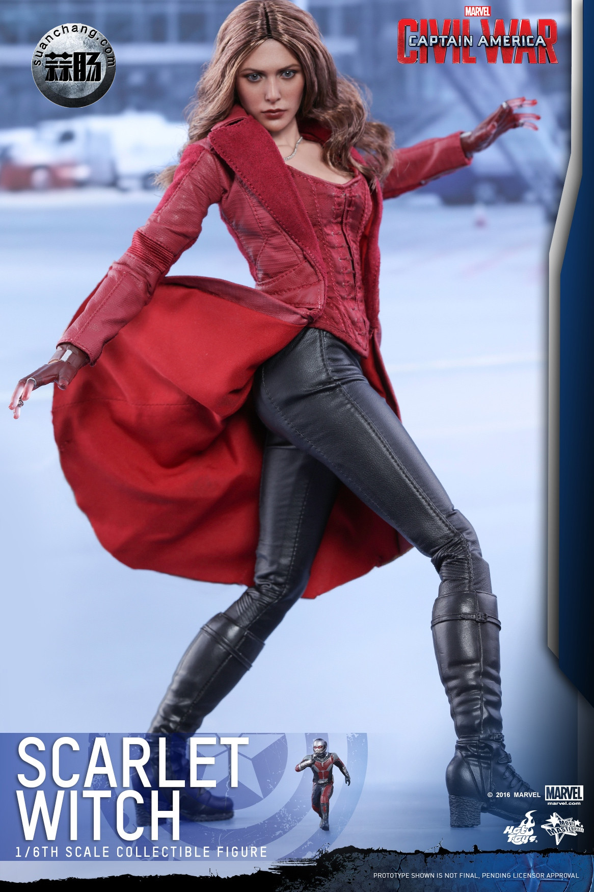 hottoys新品美国队长3内战scarletwitch绯红女巫30