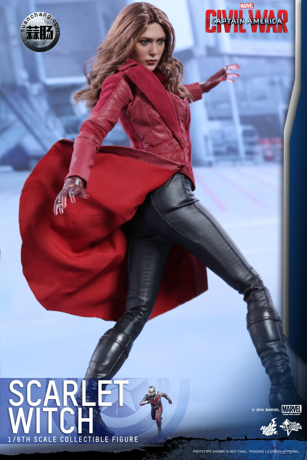hottoys新品美国队长3内战scarletwitch绯红女巫30