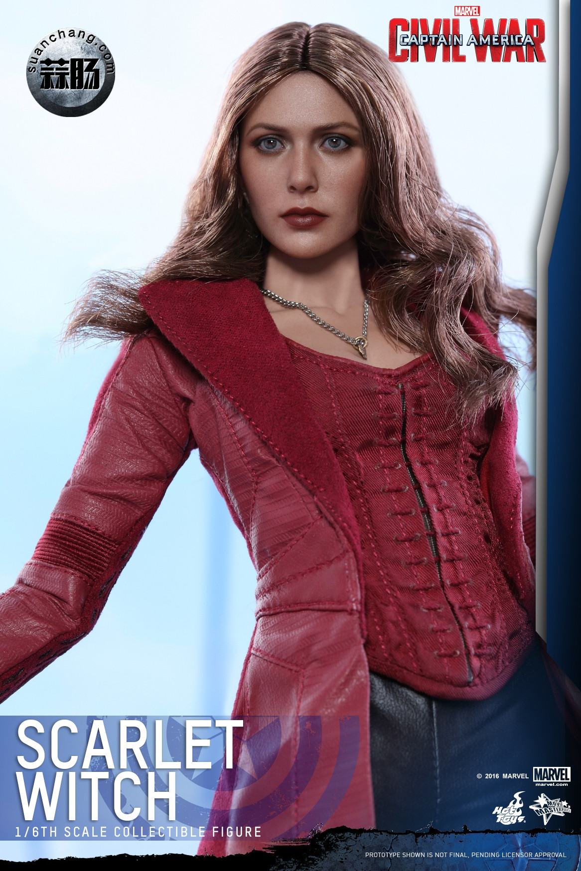 hottoys新品美国队长3内战scarletwitch绯红女巫30