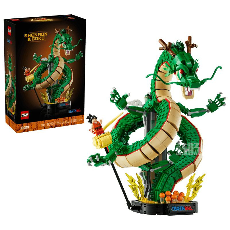 乐高推出Icons系列LEGO-11390《龙珠》“神龙与悟空”积木套装